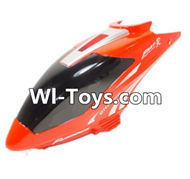 MingJi 812 Spare Parts-01 Head cover,Canopy-Red,MingJi 812 RC Helicopter Spare Parts MJ812 Parts Replacement Accessories